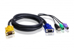 Aten Kvm Cable 3m With USB & Ps/2 To 3in1 Sphd 2L-5303UP