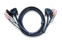 Aten 3M Dual Link Dvi Kvm Cbl Cable W/ Audio To Suit Cs178Xa 2L-7D03Ud