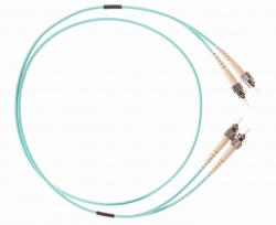 4 Cabling 10m St-st Om3 Multimode Fibre Optic Cable: Aqua Fl.om3stst10m
