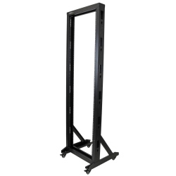 Startech 2-post Server Rack With Sturdy Steel Construction And Casters - 42u - Mount And Store