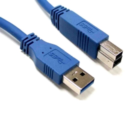 8Ware USB 3.0 Printer Cable 1m Type A To Type B Male To Male For External Hdd Hard Drive Printer Scanner USB Hub Docking Station Blue Color UC-3001AB