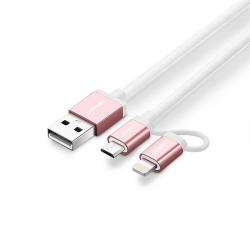 Ugreen Micro-usb To Usb Cable With Lightning Adapter 1m 30470 Acbugn30470