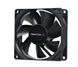 DeepCool 80mm Hydro Bearing Case Fan Molex 20dB 1800rpm 82g, High Quality Black Material, Low Rpm DP-FDC-XF80