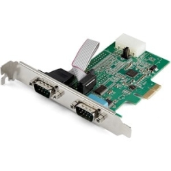StarTech.com Serial Adapter With 16950 Uart - Low-profile Plug-in Card - 1 - PCI Express 1.1 X1 - Pc, Linux - 2 X Number Of Serial Ports External PEX2S953