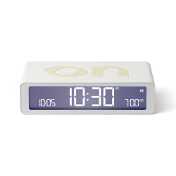 Lexon Flip Classic Reversible Alarm Clock - White LD-LR157W9
