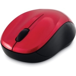 Verbatim Silent Mouse - Radio Frequency - USB Type A - Blue LED/Optical - 3 Button(s) - Red - 1 - Wireless - Scroll Wheel 99780