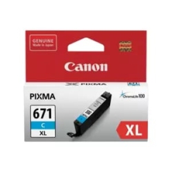 Canon Cli-671Xlc Original Inkjet Ink Cartridge - Cyan Pack CLI671XLC