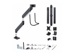 Startech.Com Crossbar Triple Monitor Desk Mount - Up To Three 27" Monitors, Vesa, 5YR 3M1A3SG-MONITOR-ARM