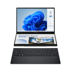 Zenbook Duo - 14" Fhd Oled 60Hz T / U9-285H / LPDDR5X 32GB / 1TB SSD / Int / Inkwell Gray / Win 11 Home / 1YR 90NB14X1-M00M00