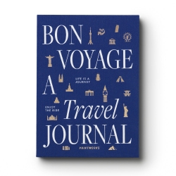 Printworks Bon Voyage Travel Journal-Blue Beige PW-00706