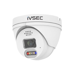 Ivsec Turret Ip Camera, 5MP, 2.8MM Fixed Lens, 25FPS, Poe, IP66, Adv Det, Ivs, FULLCOLOURNC110ADX IVNC110ADX
