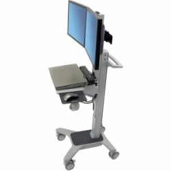Dual LCD Wideview Workspace Cart 24-194-055