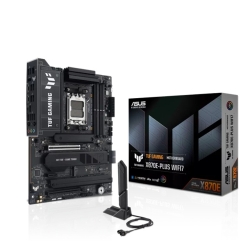 Asus AMD Tuf Gaming X870E-Plus WIFI7 (AM5) Atx Motherboard, DDR5 256GB 8000+MT/s, PCIe 5.0, 4xM.2, 2.5GbE, WiFi 7, USB4 40Gbps TUF GAMING X870E-PLUS WIFI7