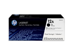 HP 12A Black (2 Pack) Cartridge Q2612AD