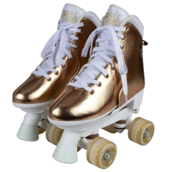 Bravo Sports Circle Society Metallic Rose Gold Roller Skates Size 3-7 BS-171362