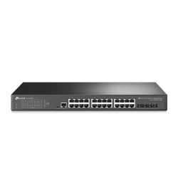 Tp-Link Omada 24-Port Managed Gigabit L2+ Rack Switch, GbE(24), 10G SFP+(4), 5YR SG3428X
