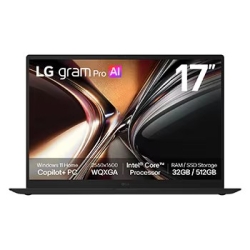 LG GramBook Pro, 16", Ips, 16:10, WQXGA(2560x1600), U7, 16GB, 512GB Ssd, 0.2ms, Win 11 Pro, Spk (3.0Wx2), Fhd IR Webcam Face Rec, USB3.2x2, USB-Cx2, H 16Z90U-G.AZ75AP
