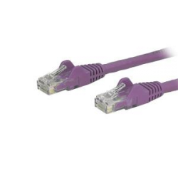 Startech 10m Purple Cat6 Ethernet Patch Cable With Snagless Rj45 Connectors N6patc10mpl