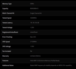 Single Channel: 8GB (1x8GB) DDR4 3200MHz CL16 Aegis - Desktop Memory F4-3200C16S-8GIS
