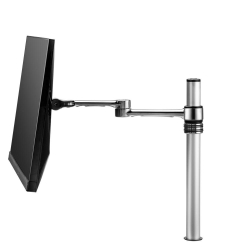 Atdec Single Swing Arm On Post - Silver Af-at-p