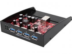 Startech Usb 3.0 Front Panel 4 Port Hub - 3.5in Or 5.25in Bay - Front Internal 3.5 Usb 3 Hub 35bayusb3s4