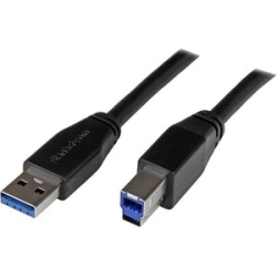 StarTech.com 5m 15 Ft Active USB 3.0 (5Gbps) Usb-a To Usb-b Cable - M/M - USB A To B Cable - USB 3.2 Gen 1 - Connect USB 3.0 Devices Up To 5m Away, With No Signal Loss - USB 3.0 A To B Cable - 5m USB 3.0 Cable - M/M - 15 Ft Active USB 3.0 Usb-a To Usb-b