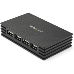 4 Port Compact Black USB 2.0 Hub ST7202USB