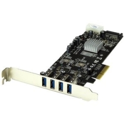4 Port Dual Bus PCIe USB 3 Card W/ Uasp PEXUSB3S42V