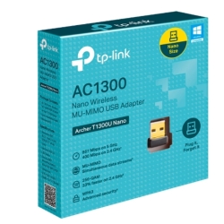 TP-Link Archer T1300U Nano AC1300 Nano Wireless Mu-Mimo USB Adapter, 1201 Mbps At 5 GHz + 574 Mbps At 2.4 GHz, 5G Nr 4.67Gbps/1.25Gbps, Lte Support C Archer T1300U Nano