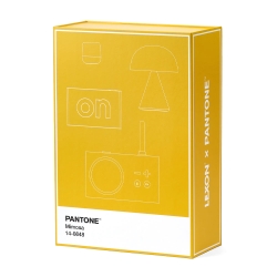 Lexon Gift Set Pantone - Includes Mino+ Mini Speaker, Flip Classic Clock, Mina M Lamp, Thykho 3 Speaker - Yellow LD-LBPT01-Y