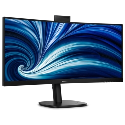 Philips 34" Curve Monitor, Wqhd VA, HDMI(2), DP, USB(5), USB-C, LAN, Kvm, Wcam, 4YR 34B2U3600CH/75