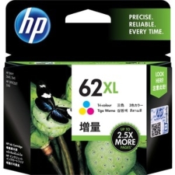 HP 62XL High Yield Tri-color Original Ink Cartridge C2P07AA