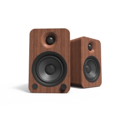 Kanto YU4 140W Powered Bookshelf Speakers With Bluetooth And Phono Preamp - Pair, Walnut KO-YU4WALNUT-I