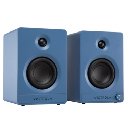 Victrola Tempo Bookshelf Speakers - Blue VPS-400-BLU-INT