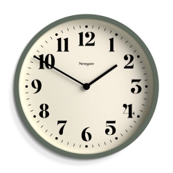 Newgate Number Four Wall Clock Matte Asparagus Green NGNUMFOU240ASG