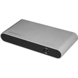 StarTech.com Thunderbolt/USB Hub - Thunderbolt - External - Silver, Black - Uasp Support - 5 Total USB Port(s) - 2 USB 3.0 Port(s) - 2 USB 3.1 Port(s) - 2 Thunderbolt Port(s) - Mac, Pc TB33A1C