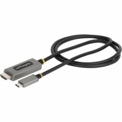 StarTech.com 3ft (1m) USB-C To HDMI Adapter Cable, 8K 60Hz, 4K 144Hz, HDR10, USB Type-C To HDMI 2.1 Converter, USB-C/USB4/TB3/4 Compatible - Cable For Audio/Video Device, Monitor, Notebook, MacBook Pro - First End: 1 X USB Type C - Male - Second End: 1 X