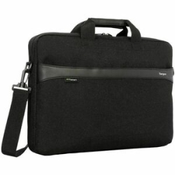 Targus GeoLite EcoSmart TBS576GL Carrying Case (Slipcase/Briefcase) For 33 Cm (13") To 35.6 Cm (14") Notebook, Smartphone, Accessories - Black - Water Resistant, Water Resistant Exterior - Fabric Body - Shoulder Strap, Trolley Strap - 320 Mm Height X 375