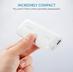 Anker Astro E1 5200MAH Power Bank - USB-A And Micro USB Portwhite A1211H22