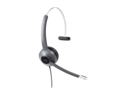 Cisco - Headset 521 Wired Single 3.5mm + Usbc Headset Adapter CP-HS-W-521-USBC