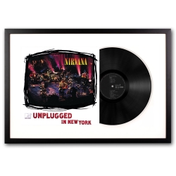 Framed Nirvana Mtv Unplugged Vinyl Album Art UM-4247271-FD