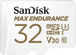 Sandisk Max Endurance Microsdhc Card Sqqvr 32G (15 000 Hrs) Uhs-I C10 U3 V30 100Mb/S R 40Mb/S W Sd Adaptor Sdsqqvr-032G-Gn6Ia FFCSAN32GQQVR