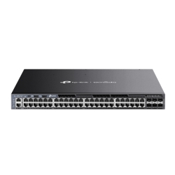 TP-Link SG6654XHP Omada 48-PortGigabit Stackable L3 Managed PoE+ Switch With 6 10GE Sfp+ Slot, 48× Gigabit PoE+ RJ45 Ports, 6× 10G Sfp+ Slots, RJ45/Ty SG6654XHP