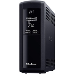 CyberPower Systems Value Pro - (Vp1600Elcd)- 1600VA / 960W Line Interactive UPS - 2* 12V/9Ah - 2 Yrs Adv. Replacement Wty Incl. Internal Batteries VP1600ELCD