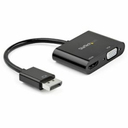 StarTech.com DisplayPort To Hdmi VGA Adapter - DP 1.2 HBR2 To Hdmi 2.0 4K 60Hz Or VGA Monitor Converter - Digital Video Display Adapter - 2-in-1 DisplayPort 1.2 (HBR2) To Hdmi 2.0 4K 60Hz UHD Hdr Or VGA 1080p Monitor Adapter | Hdmi: 7.1 Audio/HDCP 2.2/1.