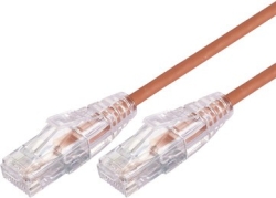 Comsol 1M 10GBE Ultra Thin Cat 6A Utp Snagless Patch Cable -Orange UTP-01-C6A-UT-ORA