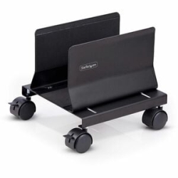 StarTech.com Computer Tower Cart, Rolling CPU Caddy On Wheels, Max 46.3lb/21kg, Adjustable Pc Case Mount, Floor Stand Dolly, Steel, Taa - Mobile CPU Stand With Full Pc Tower Access; Computer Holder W/steel Build - Floor Cart Frees Desk Space; Lockable Wh
