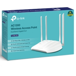 TP-Link Tl-Wa1201 AC1200 Wireless Access Point, AC1200 Dual-Band Wi-Fi, Passive Poe, Multiple Modes, Mu-Mimo, Boosted Coverage, Captive Portal TL-WA1201