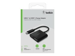 Belkin Belkin USB-C To HDMI + Charge Adapter, Black AVC002BTBK