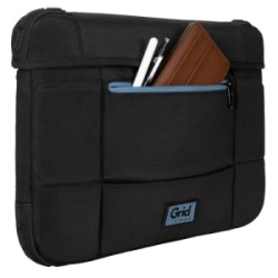 Targus Grid TBS654GL Carrying Case (Slipcase) For 33 Cm (13") To 35.6 Cm (14") Notebook - Black - Impact Resistant, Drop Resistant, Wind Resistant, Rain Resistant, Vibration Resistant, Dust Resistant, Shock Absorbing Corner, Weather Resistant - Shoulder